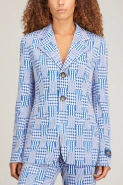 Marni Jacket In Bluette -ULLA JOHNSON Shop marni JacketinBluette 2