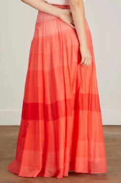 Laetitia Skirt In Pink Rainbow 10 Laetitia Skirt In Pink Rainbow -ULLA JOHNSON Shop mimiliberte LaetitiaSkirtinPinkRainbow 3