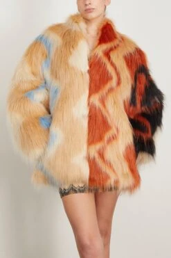 Missoni Coat In Brown Base Multicolored Zigzag -ULLA JOHNSON Shop missoni CoatinBrownBaseMulticoloredZigzag 2