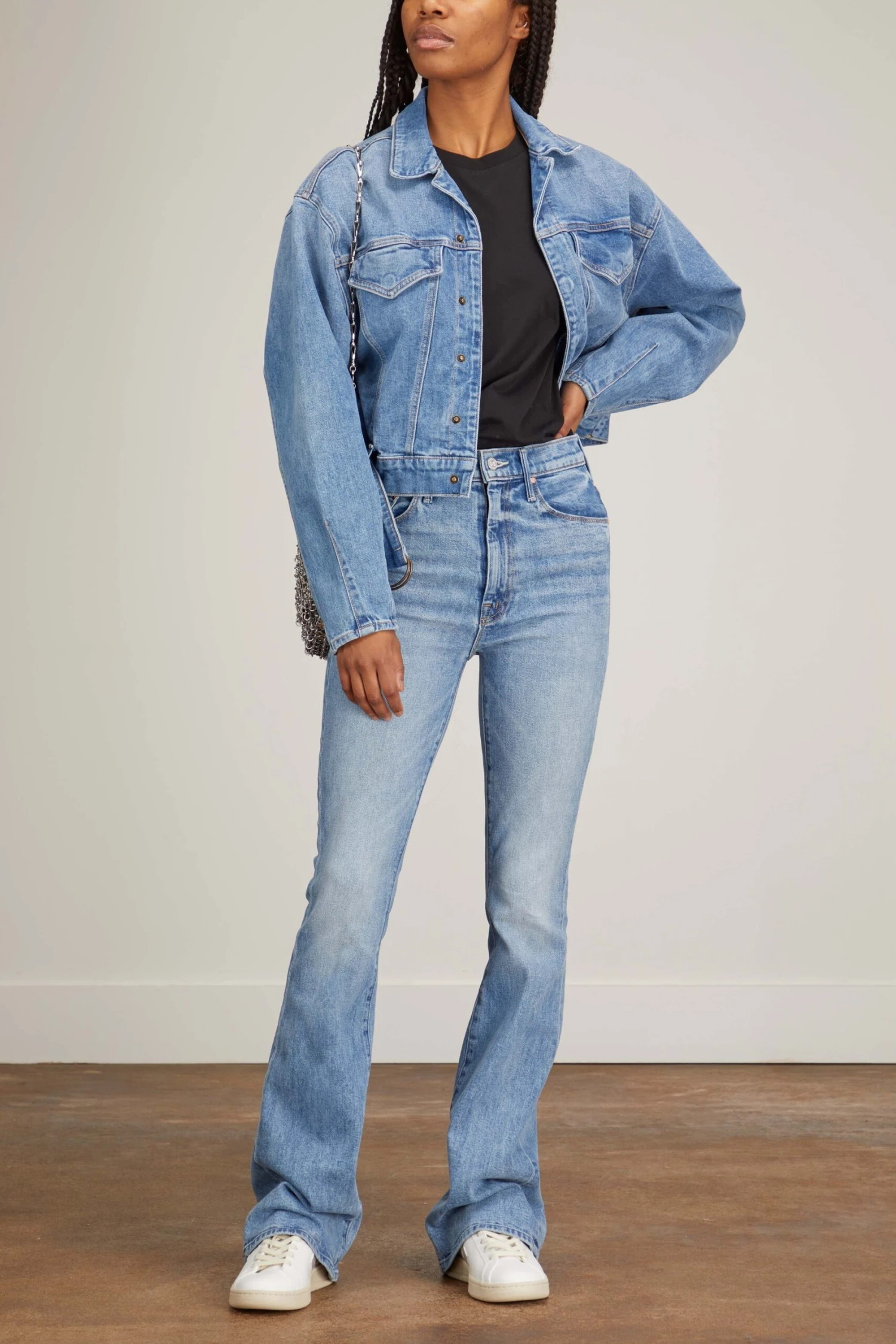 MOTHER High Waist Weekender Slice Heel Jean In Belle De Jour 4 MOTHER High Waist Weekender Slice Heel Jean In Belle De Jour - Image 2