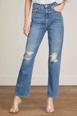 MOTHER High Waisted Study Hover Jean In Something To Reveal -ULLA JOHNSON Shop mother high waisted study hover jean in something to reveal 2