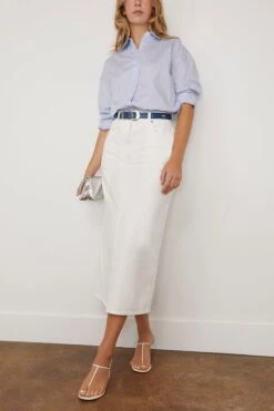 NILI LOTAN Mael Oversized Shirt In Light Blue -ULLA JOHNSON Shop nililotan MaelOversizedShirtinLightBlue 1