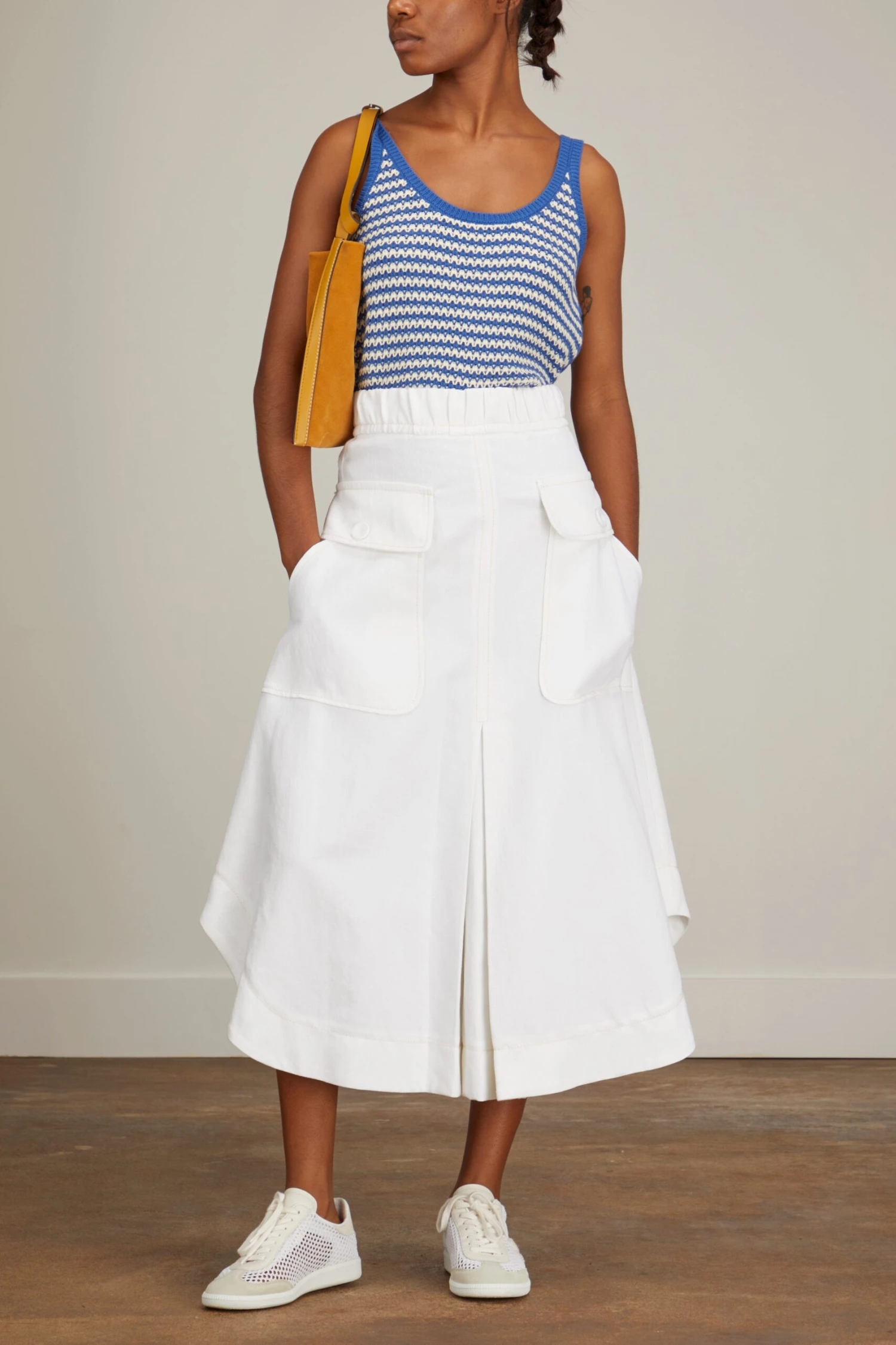 Skirt In Chalk 4 Skirt In Chalk - Image 2