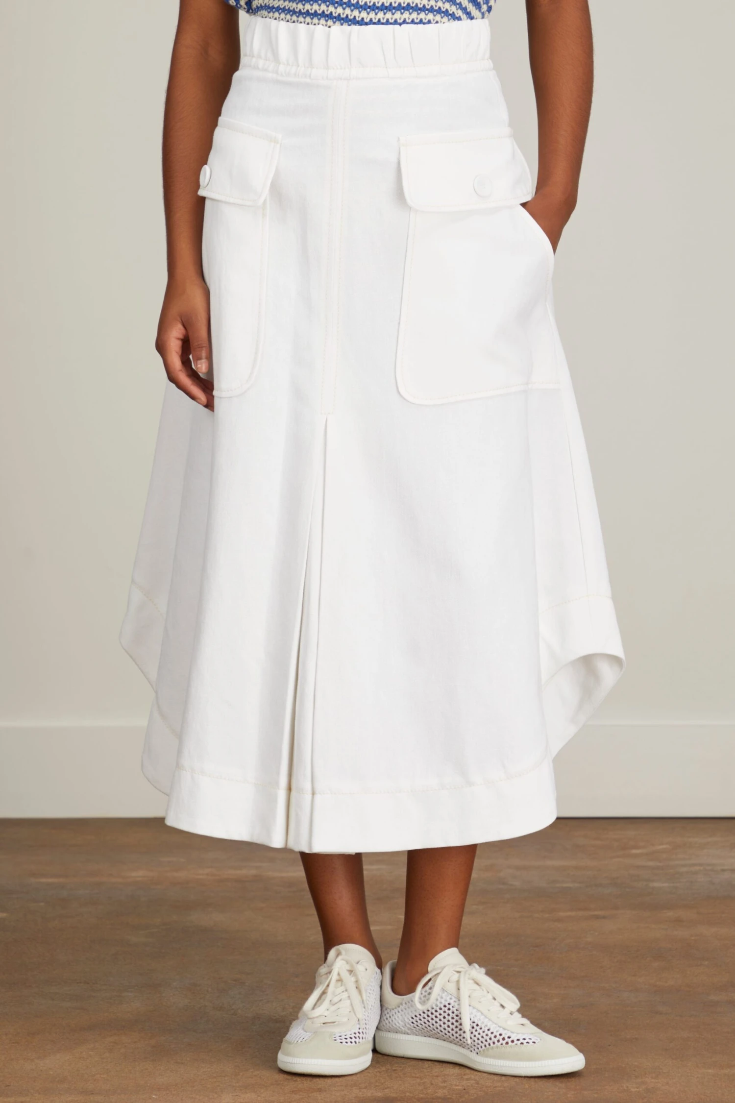 Skirt In Chalk 5 Skirt In Chalk - Image 3