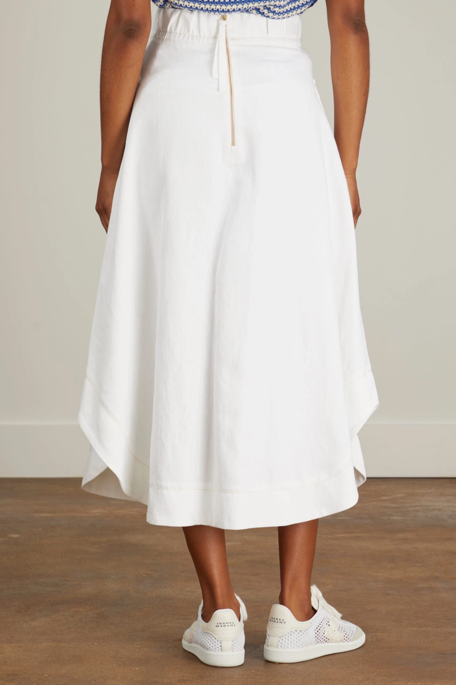 Skirt In Chalk 6 Skirt In Chalk - Image 4