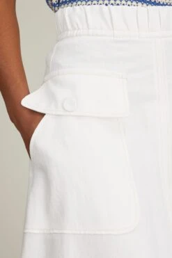 Skirt In Chalk 11 Skirt In Chalk -ULLA JOHNSON Shop odeeh skirt in chalk 4