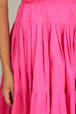 Skirt In Neon Pink -ULLA JOHNSON Shop odeeh skirt in neon pink 4