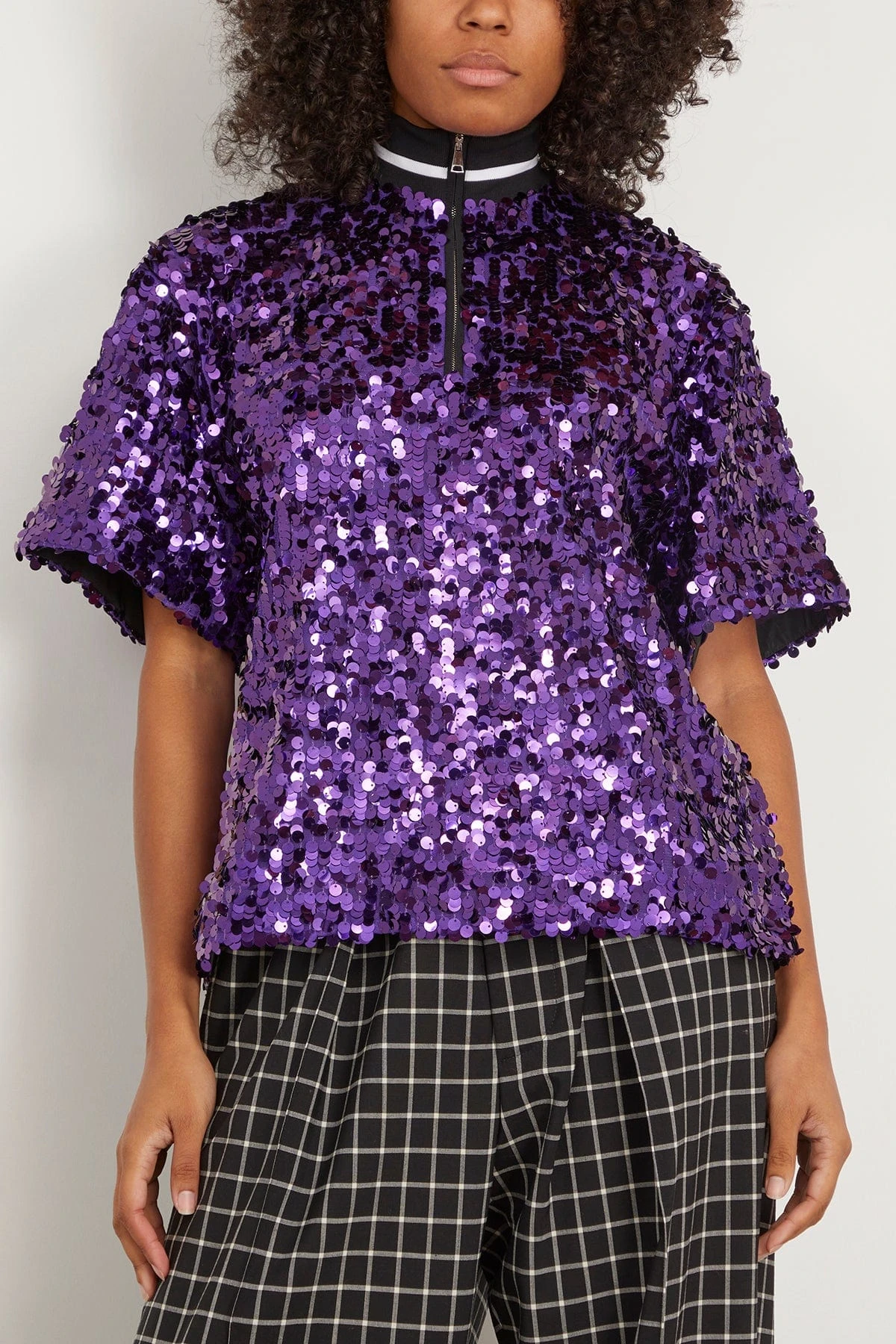 Short Sleeve Shirt In Aubergine 5 Short Sleeve Shirt In Aubergine - Image 3