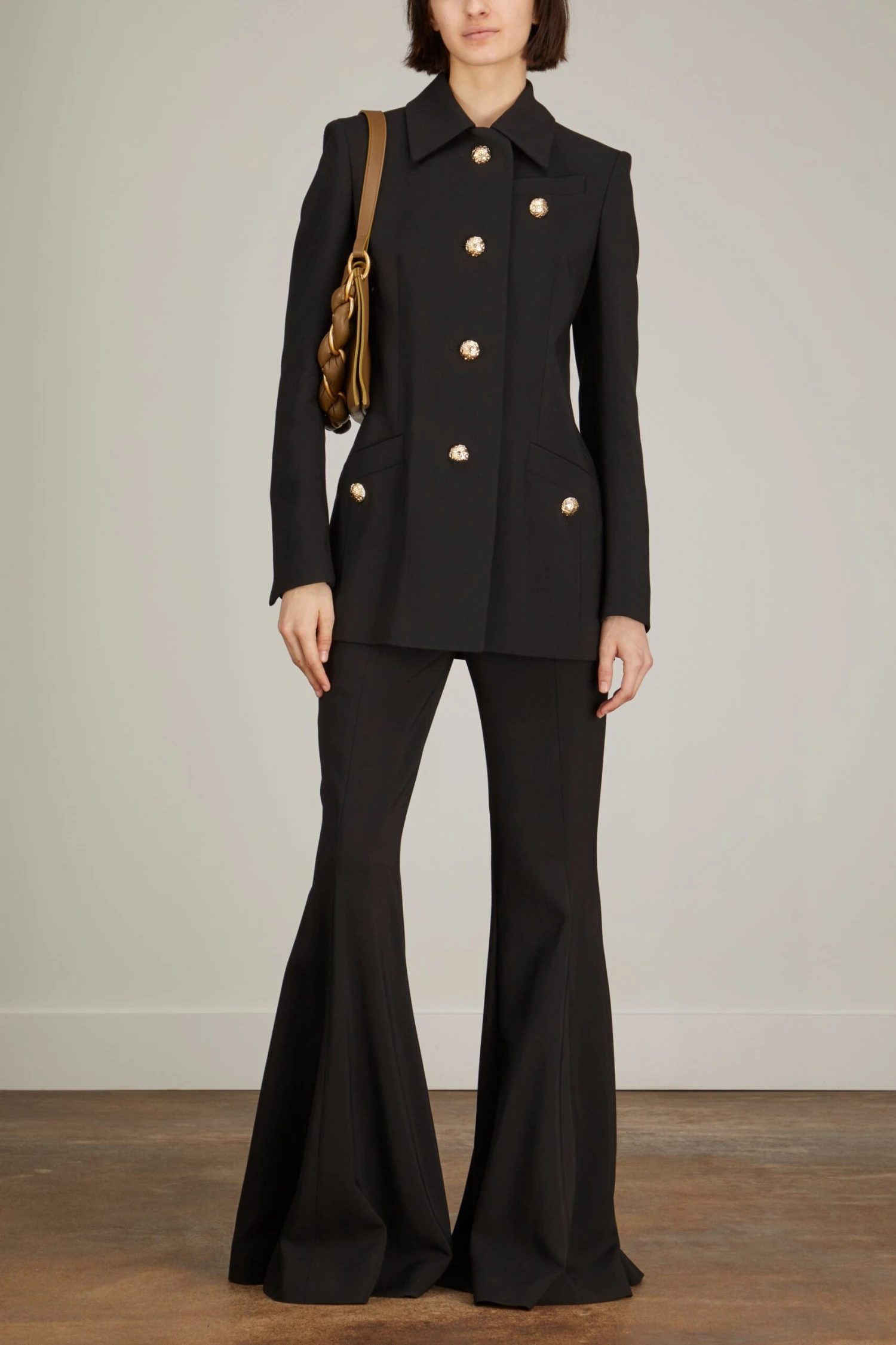 PROENZA SCHOULER Viscose Suiting Relaxed Blazer In Black 4 PROENZA SCHOULER Viscose Suiting Relaxed Blazer In Black - Image 2