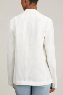 Everson Blazer In White 9 Everson Blazer In White -ULLA JOHNSON Shop rachel comey everson blazer in white 3