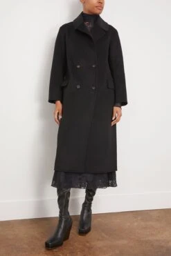 Axel Coat In Black 8 Axel Coat In Black -ULLA JOHNSON Shop rachelcomey AxelCoatinBlack 2