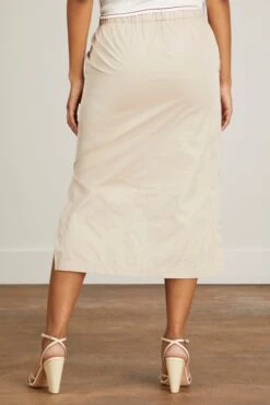 Mott Skirt In Beige -ULLA JOHNSON Shop rachelcomey GatheredHalterneckMaxiDressinBlack 3