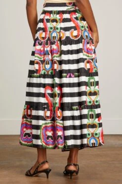 Rosalie Volant Skirt In Rokoko 9 Rosalie Volant Skirt In Rokoko -ULLA JOHNSON Shop rianna RosalieVolantSkirtinRokoko 3