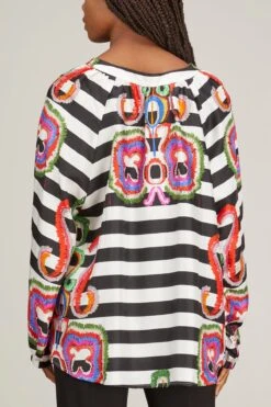 Wide Blouse Of Roula In Rokoko -ULLA JOHNSON Shop rianna wide blouse of roula in rokoko 3