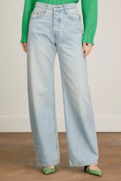 Sammy Jeans In Azure -ULLA JOHNSON Shop sablyn sammy jeans in azure 2