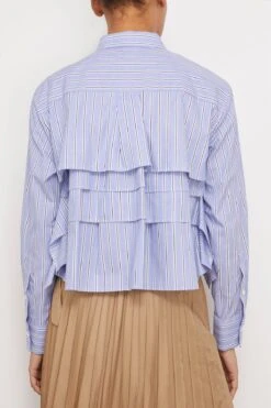 Sacai Cotton Poplin Shirt In Stripe 9 Sacai Cotton Poplin Shirt In Stripe -ULLA JOHNSON Shop sacai CottonPoplinShirtinStripe 3 cf87b0d5 5575 4991 8959 7d2a374d9f94