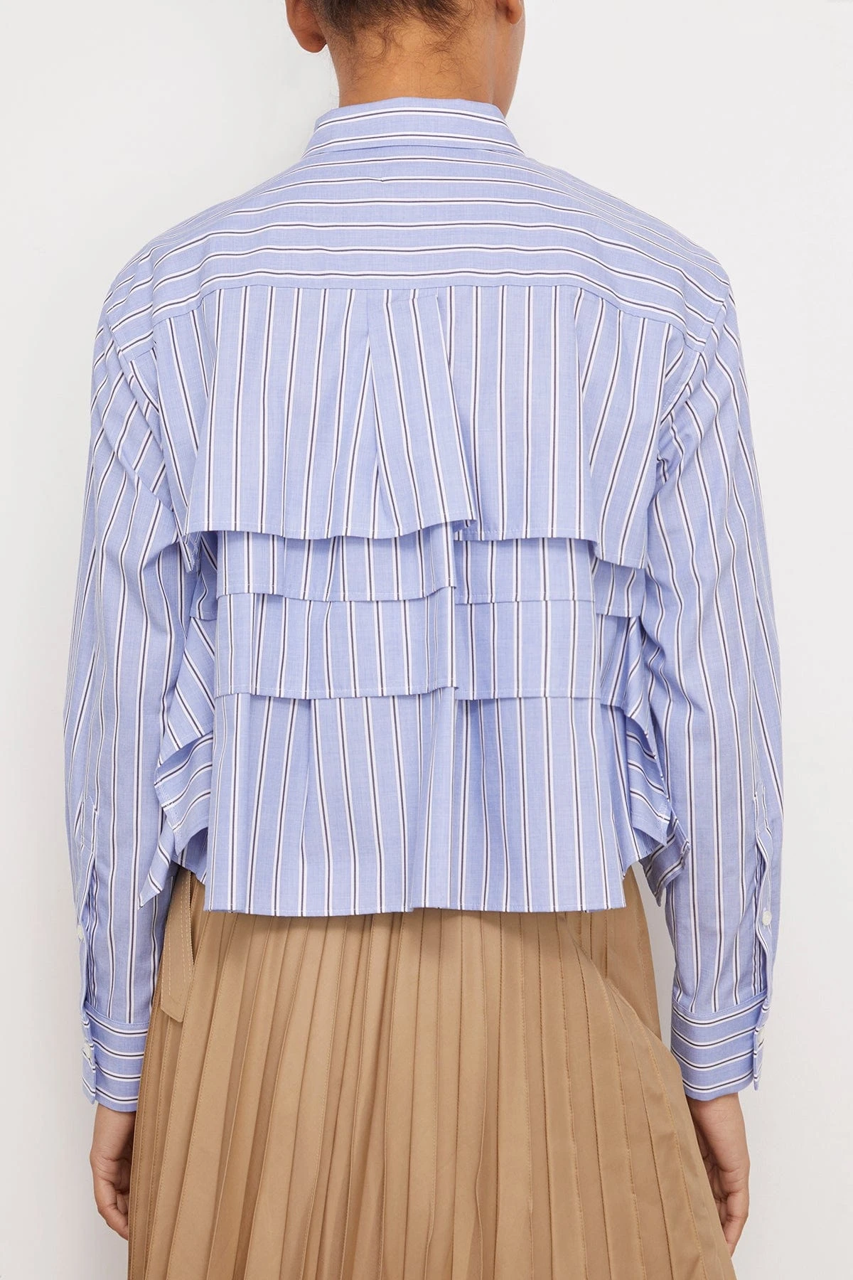 Sacai Cotton Poplin Shirt In Stripe 6 Sacai Cotton Poplin Shirt In Stripe - Image 4