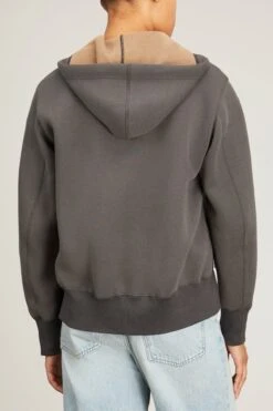 Sacai Sponge Sweat Hoodie In C/Gray -ULLA JOHNSON Shop sacai sponge sweat hoodie in c gray 3