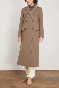 Samsoe Samsoe Falcon Coat In Fallen Rock 7 Samsoe Samsoe Falcon Coat In Fallen Rock -ULLA JOHNSON Shop samsoe FalconCoatinFallenRock 2