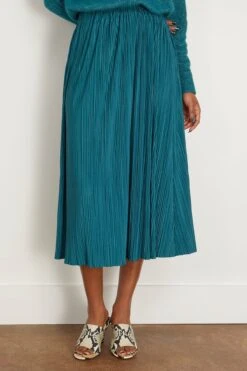 Samsoe Samsoe Uma Skirt In Atlantic Deep -ULLA JOHNSON Shop samsoe UmaSkirtinAtlanticDeep 2