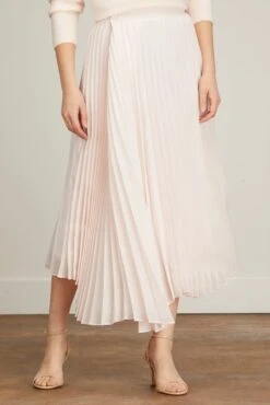 Samsoe Samsoe Annica Wrap Skirt In Rosewater -ULLA JOHNSON Shop samsoe annica wrap skirt in rosewater 2