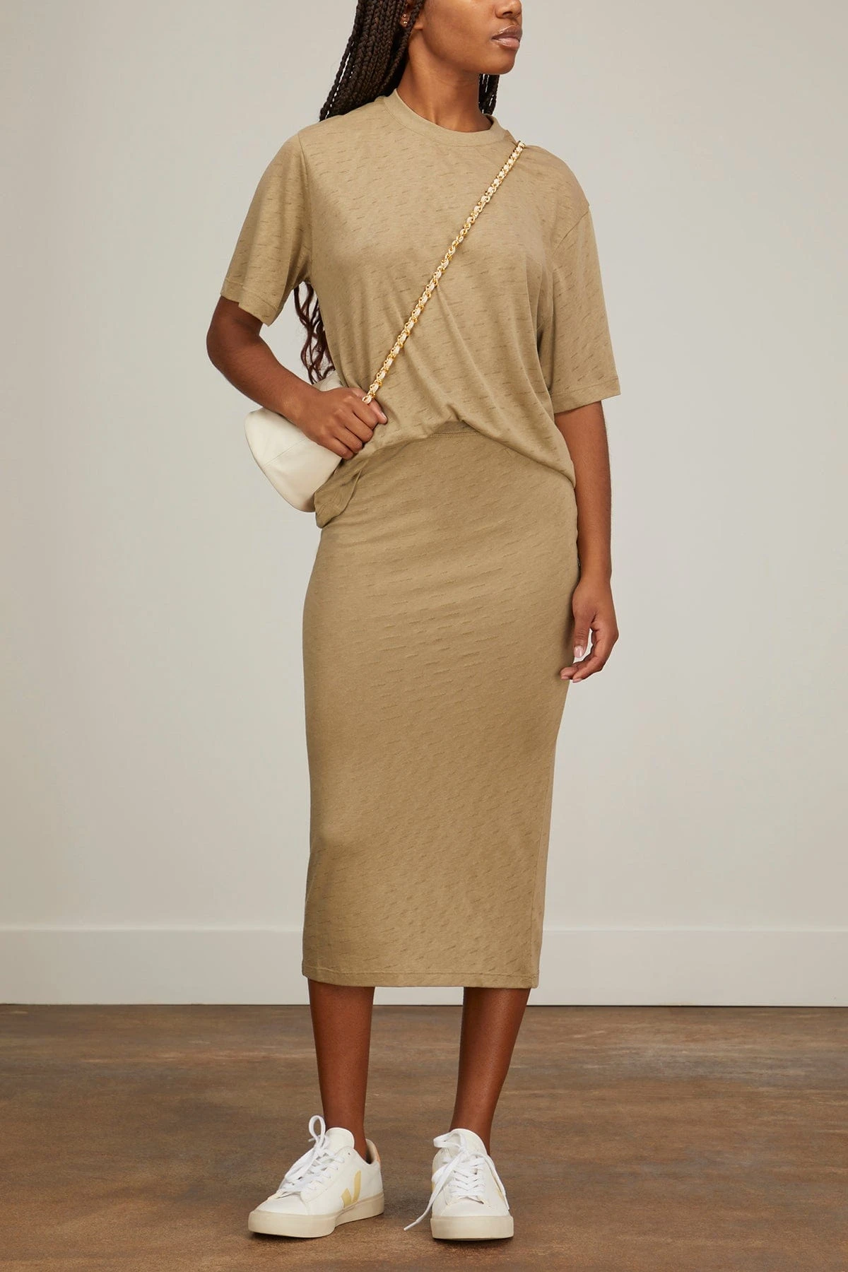 Samsoe Samsoe Inga T-Shirt In Silver Sage 4 Samsoe Samsoe Inga T-Shirt In Silver Sage - Image 2