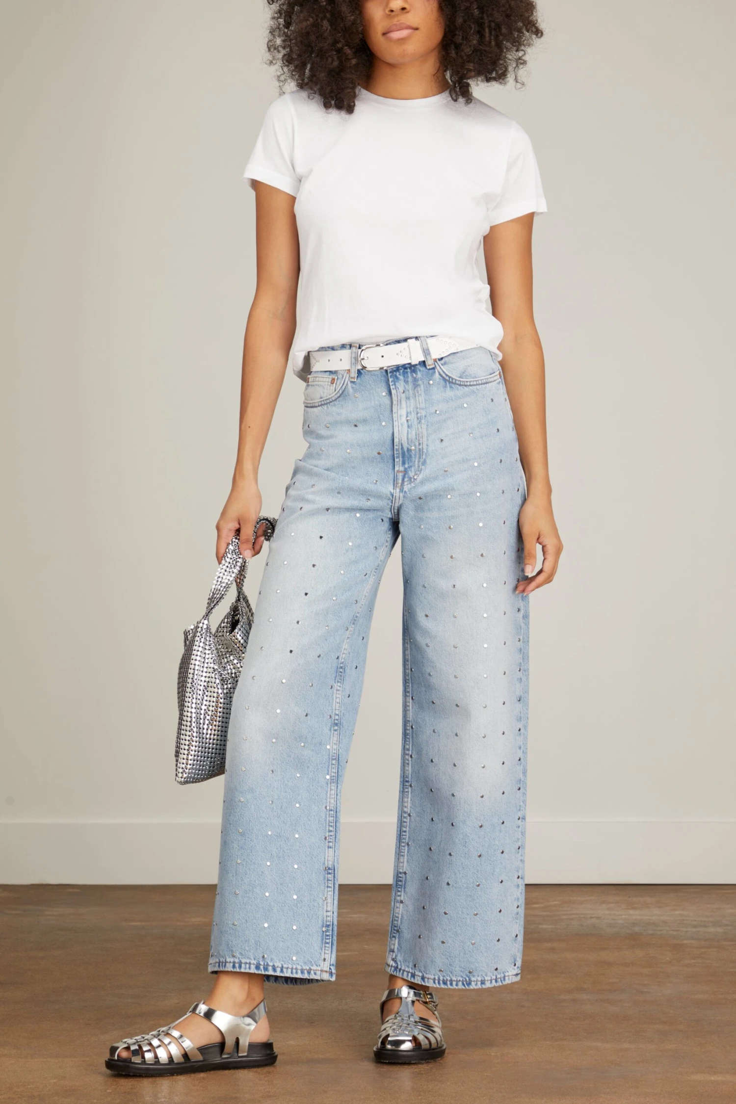 Samsoe Samsoe Shelly Jean In Frozen Stud 4 Samsoe Samsoe Shelly Jean In Frozen Stud - Image 2