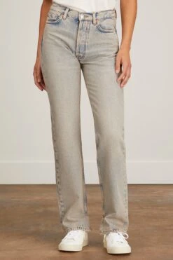 Samsoe Samsoe Susan Jean Split Seam In Desert Dust -ULLA JOHNSON Shop samsoe susan jean split seam in desert dust 2