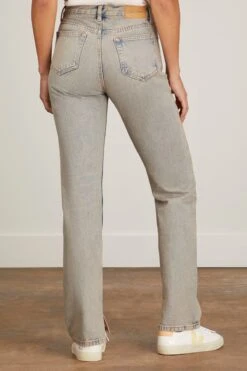 Samsoe Samsoe Susan Jean Split Seam In Desert Dust -ULLA JOHNSON Shop samsoe susan jean split seam in desert dust 3