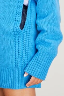 Collo Alto Sweater In Ciano -ULLA JOHNSON Shop sasuphi collo alto dress in ciano 4