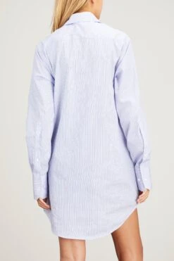 Marcella Camicia In Bianco/Azzurro -ULLA JOHNSON Shop sasuphi marcella camicia in bianco azzurro 3