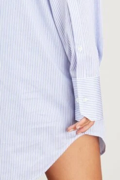 Marcella Camicia In Bianco/Azzurro -ULLA JOHNSON Shop sasuphi marcella camicia in bianco azzurro 4