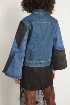 SEA Elena Denim Long Sleeve Jacket In Blue 9 SEA Elena Denim Long Sleeve Jacket In Blue -ULLA JOHNSON Shop sea ElenaDenimLongSleeveJacketinBlue 3