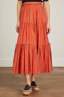 ULLA JOHNSON Severine Skirt In Porto -ULLA JOHNSON Shop severineskirtinporto 2