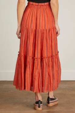 ULLA JOHNSON Severine Skirt In Porto -ULLA JOHNSON Shop severineskirtinporto 3