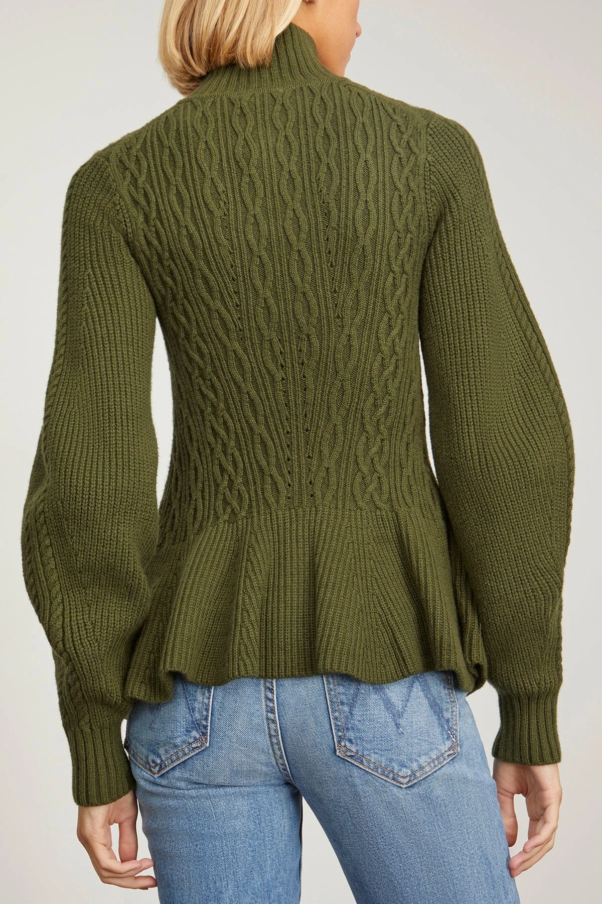 Susanna Long Sleeve Polo In Moss 6 Susanna Long Sleeve Polo In Moss - Image 4