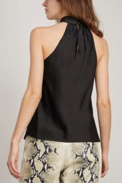 Thea Halter Top In Black 9 Thea Halter Top In Black -ULLA JOHNSON Shop simkhai TheaHalterTopinBlack 3