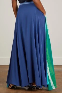 Hand-Batik Mixed Print Silk A-Line Long Skirt In Multicolor 9 Hand-Batik Mixed Print Silk A-Line Long Skirt In Multicolor -ULLA JOHNSON Shop studio189 hand batik mixed print silk aline long skirt in multicolor 3