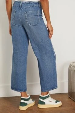 Selvedge Jean Trouser In Vintage Blue -ULLA JOHNSON Shop tanaka SelvedgeJeanTrouserinVintageBlue 3