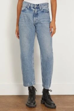 Skate Jean Trouser In Mid Blue -ULLA JOHNSON Shop tanaka SkateJeanTrouserinMidBlue 2