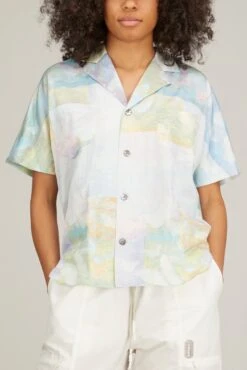 Southern French Shirt In Under The Water -ULLA JOHNSON Shop tanaka SouthernFrenchShirtinUndertheWater 2