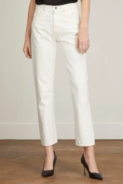 Toteme Twisted Seam Denim Jean In Off White -ULLA JOHNSON Shop toteme twisted seam denim jean in off white 2