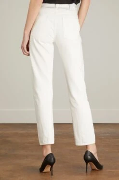Toteme Twisted Seam Denim Jean In Off White -ULLA JOHNSON Shop toteme twisted seam denim jean in off white 3