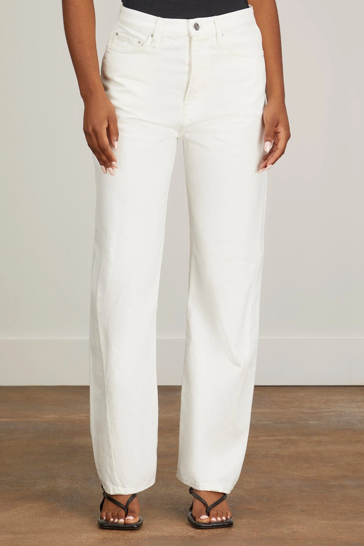 Toteme Twisted Seam Full Length Jean In Off White 5 Toteme Twisted Seam Full Length Jean In Off White - Image 3