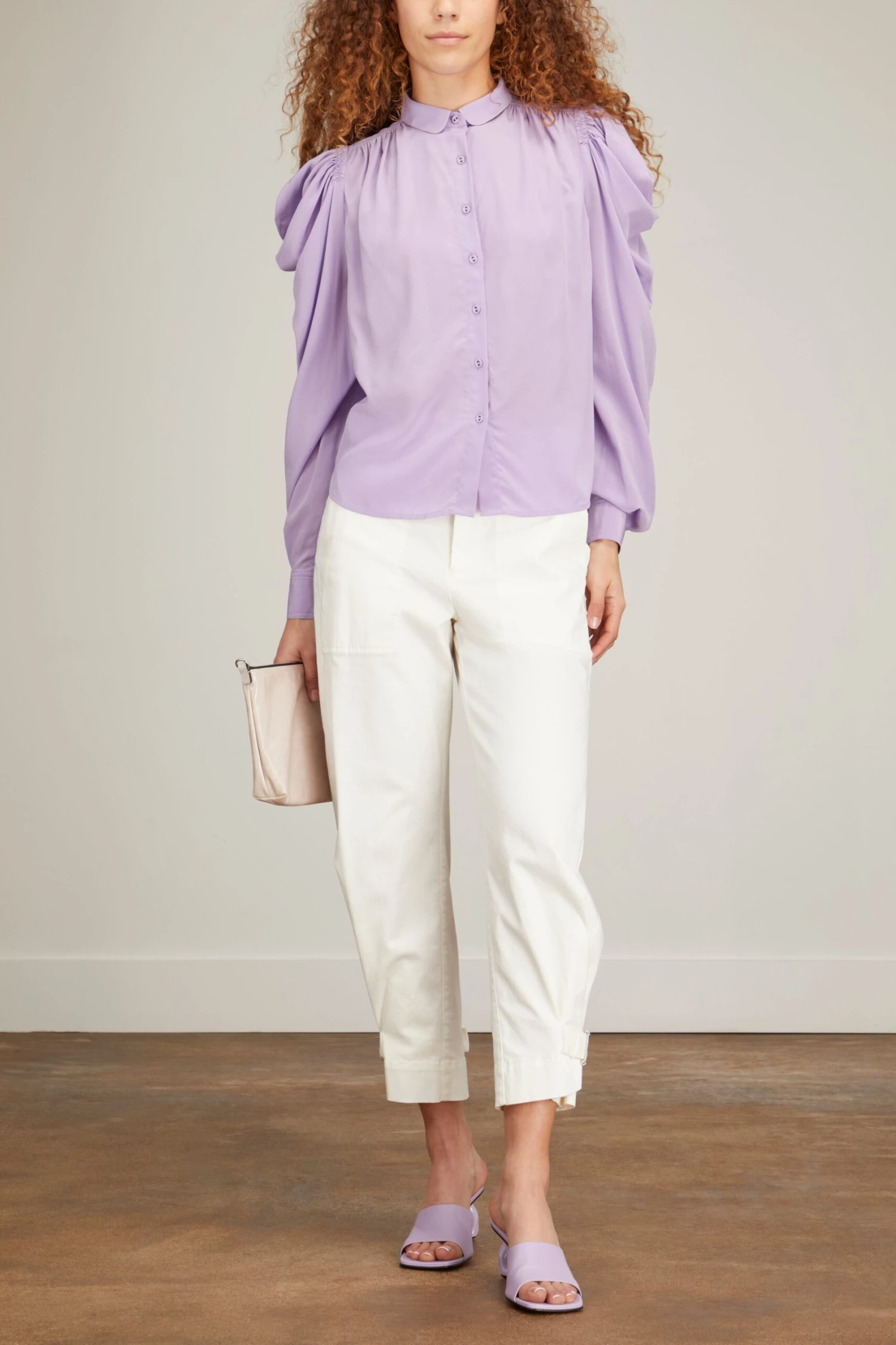 ULLA JOHNSON Dari Blouse In Foxglove 4 ULLA JOHNSON Dari Blouse In Foxglove - Image 2