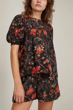 ULLA JOHNSON Dina Top In Obsidian -ULLA JOHNSON Shop ullajohnson DinaTopinObsidian 2