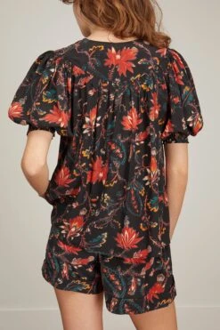 ULLA JOHNSON Dina Top In Obsidian -ULLA JOHNSON Shop ullajohnson DinaTopinObsidian 3