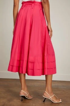ULLA JOHNSON Dylan Skirt In Orchid -ULLA JOHNSON Shop ullajohnson DylanSkirtinOrchid 3