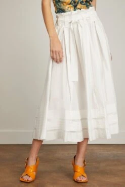 ULLA JOHNSON Dylan Skirt In Pristine -ULLA JOHNSON Shop ullajohnson DylanSkirtinPristine 2