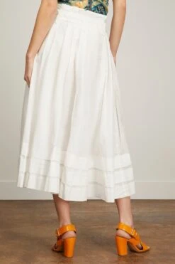 ULLA JOHNSON Dylan Skirt In Pristine -ULLA JOHNSON Shop ullajohnson DylanSkirtinPristine 3